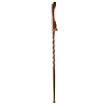 MABIS HEALTHCARE Brazos™ Twisted Oak Hitchhiker Handcrafted Walking Stick, 58-Inch, Red 602-3000-1112