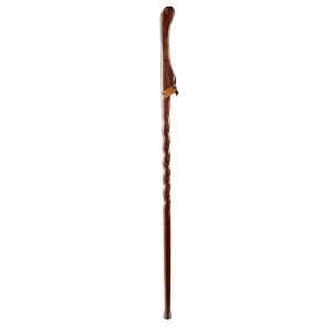 MABIS HEALTHCARE Brazos™ Twisted Oak Hitchhiker Handcrafted Walking Stick, 58-Inch, Red 602-3000-1112