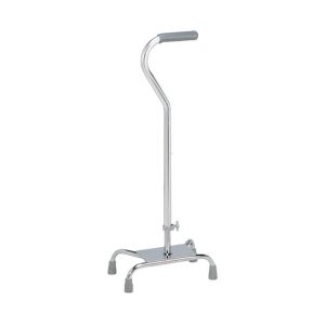 DRIVE DEVILBISS HEALTHCARE Carex® Offset Quad Cane with Large Base, Silver FGA740C0 0000