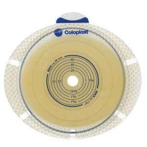 COLOPLAST SenSura® Flex Xpro Flat Ostomy Barrier, Trim to Fit 10 – 48 mm, Red Color Match 10105