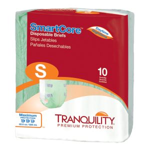 PRINCIPLE BUSINESS ENTERPRISES Tranquility SmartCore™ Maximum Protection Incontinence Brief, Small 2311