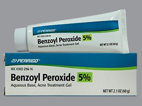 PERRIGO COMPANY Perrigo® 5% Benzoyl Peroxide Acne Treatment Gel, 2.1-ounce Tube 45802021696