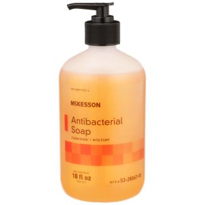 MCKESSON BRAND McKesson Clean Scent Antibacterial Soap, 18-ounce bottle 53-28067-18