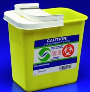 CARDINAL SharpSafety™ Chemotherapy Waste Container, 12 Gallon, 18¾ x 12¾ x 18¼ Inch 8931PG2