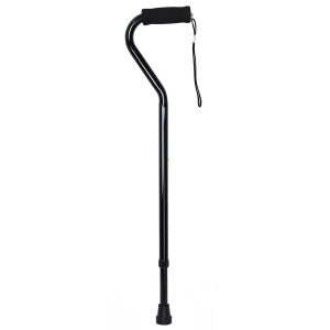 MCKESSON BRAND McKesson Black Aluminum Offset Cane, 30 – 39 Inch Height 146-RTL10306