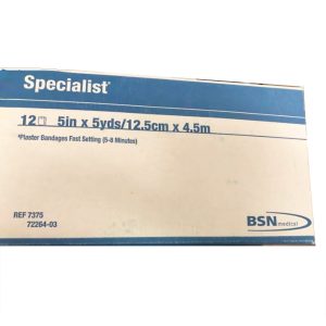 BSN MEDICAL Specialist® Plaster Bandage, Blue, 5 Inch x 5 Yard 7375