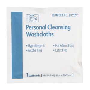 PROFESSIONAL DISPOSABLES Hygea® Scented Multi-Purpose Skin Cleansing Towelette, Individual Packet U12095