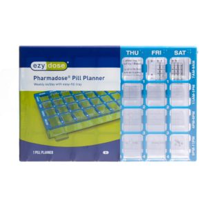 APOTHECARY PRODUCTS Pharmadose® Locking Pill Planner 7-Day, Four Times a Day Pill Organizer 91340