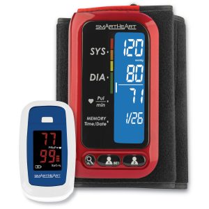 VERIDIAN HEALTHCARE LLC SmartHeart Heart Health Bundle 2-Piece, Blood Pressure Monitor, Pulse Oximeter VHKIT-HH2P