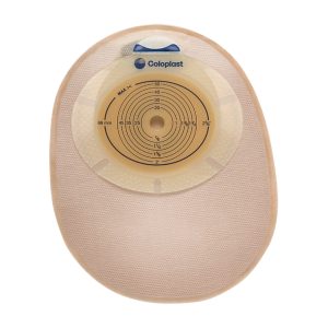 COLOPLAST SenSura® Flat 1-Piece Closed End Opaque Ostomy Pouch, 10 – 76mm Stomas 15480