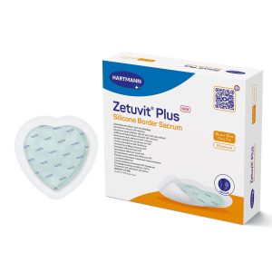HARTMANN Zetuvit® Plus Silicone Border Super Absorbent Dressing, 7 x 7 Inch Sacral 413906