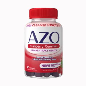 I-HEALTH INC AZO® Cranberry, 40 Convenient Gummies in a Bottle 787651760094