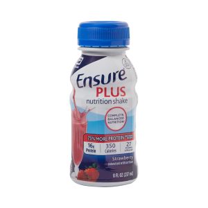 ABBOTT NUTRITION Ensure® Plus Nutrition Shake, Strawberry, 8-ounce bottle 57269