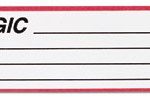 Carstens® Allergy Alert Pre-Printed Label, 5.375 x 1.375 Inch 1646-01