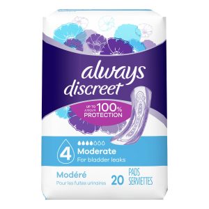 PROCTER & GAMBLE Always® Discreet Bladder Control Pad, Moderate 00037000904335