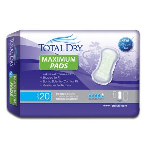 SECURE PERSONAL CARE PRODUCTS TotalDry Maximum Pads, Moderate Absorbency SP1573