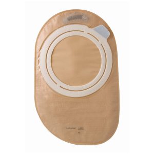 COLOPLAST SenSura® Flex 2-Piece Closed End Transparent Ostomy Pouch, Red Match 10912
