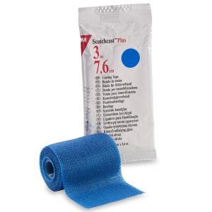 SOLVENTUM CORPORATION 3M™ Scotchcast™ Plus Blue Cast Tape, 3 Inch x 4 Yard 82003B