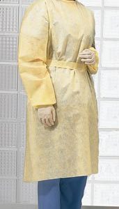 Cardinal Health™ Protective Procedure Gown, One Size Fits Most, Yellow 2100PG