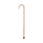 MABIS HEALTHCARE Brazos™ Twisted Tan Oak Crookneck Cane, 37-Inch Height 502-3000-0248