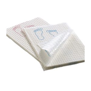 GRAHAM MEDICAL PRODUCTS Footprint® Nonsterile White / Mauve Procedure Towel, 13½ x 18 Inch 70192N