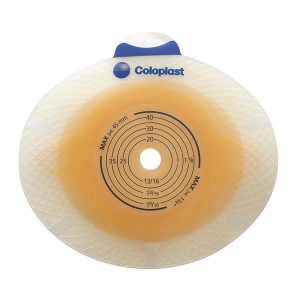 COLOPLAST SenSura® Click Flat Ostomy Barrier, 20 mm Stoma Opening, Green Color Match 10012