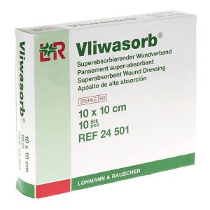 LOHMANN & RAUSCHER Vliwasorb® Superabsorbent Wound Dressing, 4 x 4 Inch 24501