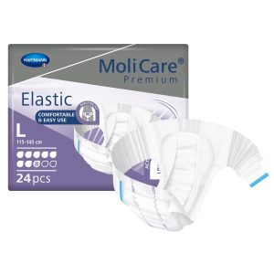 HARTMANN MoliCare® Premium Elastic 8 Drop Absorbency Incontinence Briefs, Large 165473