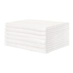 LEW JAN TEXTILE Premium White Washcloth, 12 x 12¾ Inch V11-12127P