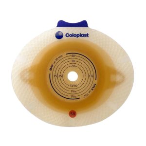 COLOPLAST SenSura® Click Flat Barrier Ostomy Barrier, 40 mm Stoma Opening, Blue Match 10032
