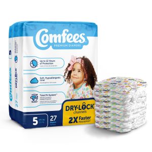 ATTENDS HEALTHCARE PRODUCTS Attends Comfees Premium Baby Diapers, Unisex, Tab Closure, Size 5 CMF-5