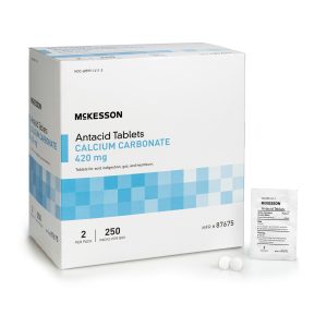 MCKESSON BRAND McKesson Calcium Carbonate Antacid Tablets, Mint Flavor 87675