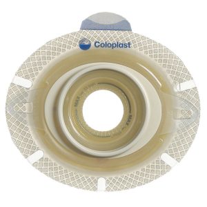 COLOPLAST SenSura® Click Xpro Flat Ostomy Barrier, 20 – 35 mm Stoma Opening, Green Match 10016