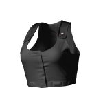 HEART&CORE SPORTS AND MEDICAL LLC heart&core® Larissa Post-Surgical Bra w/ Drainage Bulb Holders, Black, 2X-Large HC00002B2XL