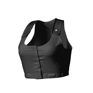 HEART&CORE SPORTS AND MEDICAL LLC heart&core® Larissa Post-Surgical Bra w/ Drainage Bulb Holders, Black, 2X-Large HC00002B2XL