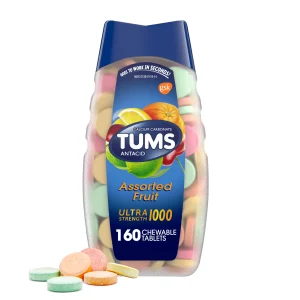 GLAXO CONSUMER PRODUCTS Tums Ultra Strength 1000 Antacid Chewable Tablets Assorted Fruit 00135011814