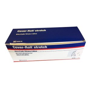 BSN MEDICAL Cover-Roll® Stretch Dressing Retention Tape with Liner, 6 Inch x 2 Yard, White 45549