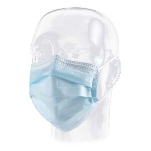 ASPEN SURGICAL PRODUCTS Precept® Pleated Procedure Mask, Blue, One Size Fits Most 15111