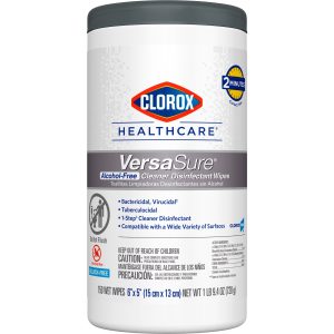 THE CLOROX COMPANY Clorox Healthcare® VersaSure® Cleaner Disinfectant Wipes, Canister 31758