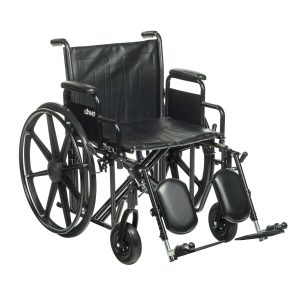 DRIVE DEVILBISS HEALTHCARE drive™ Sentra EC HD Bariatric Wheelchair, 20-Inch Seat Width STD20ECDDAHD-ELR