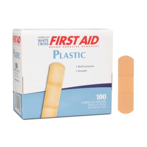DUKAL American® White Cross First Aid Adhesive Strips, 5/8 x 2¼ Inches 1010300