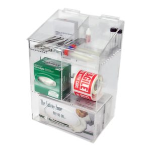 MCKESSON BRAND McKesson Clear Acrylic Multipurpose Storage Bin, 11.5 x 7 x 16.5 Inch 3117