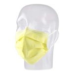 ASPEN SURGICAL PRODUCTS Precept® Medical Products Pleated Procedure Mask, Yellow 15100