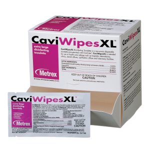 METREX RESEARCH Metrex CaviWipes Surface Disinfectant Alcohol-Based Wipes, 10 x 12 Inch 13-1155