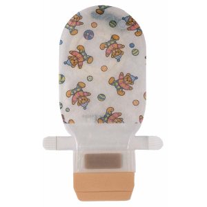 COLOPLAST Assura® ColoKids™ Teddy Bear Design Colostomy Pouch, Orange Match 14691