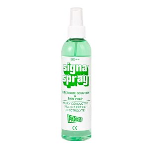 PARKER LABS Signaspray® Electrode Solution & Skin Prep, 250 mL Clear Spray Dispenser Bottle 18-25