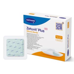 HARTMANN Zetuvit® Plus Silicone Border Super Absorbent Dressing, 6 x 6 Inch 413903