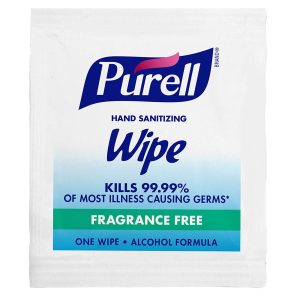 GOJO Purell® Hand Sanitizing Wipe, Ethyl Alcohol, Individual Packet 9021-1M