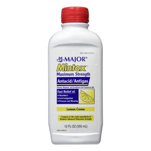 MAJOR PHARMACEUTICALS Mintox™ Aluminum Hydroxide / Magnesium Hydroxide / Simethicone Antacid 00904572514