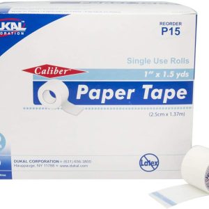 DUKAL Caliber™ Paper Medical Tape, 1 inch x 1-1/2 Yard, White P15